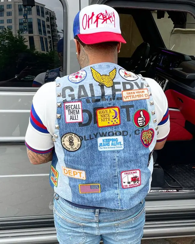 Doe Boy outfit in Gallery Dept., Saint Laurent, and Amiri, 2022