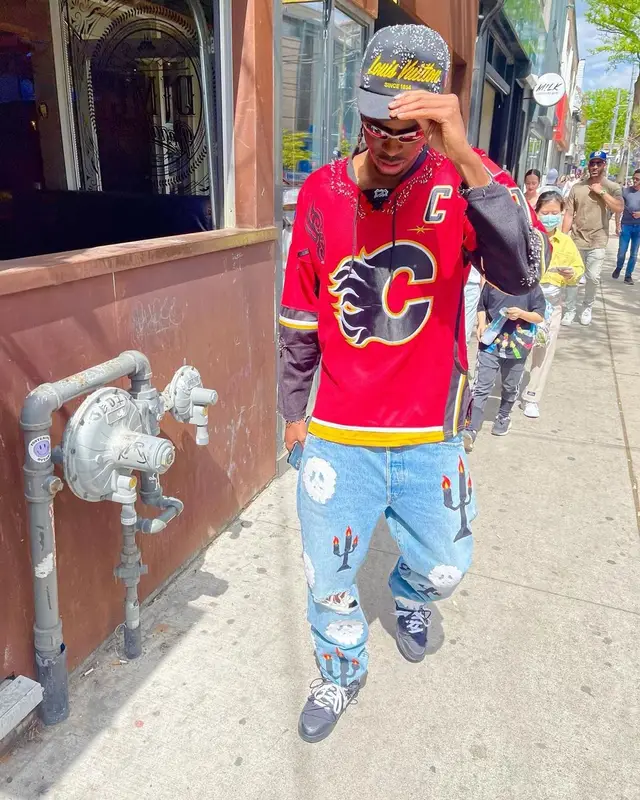 Shai outfit in Reebok, Virgil Abloh, and Louis Vuitton, 2022