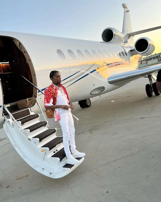Soulja Boy outfit in Louis Vuitton, 2022