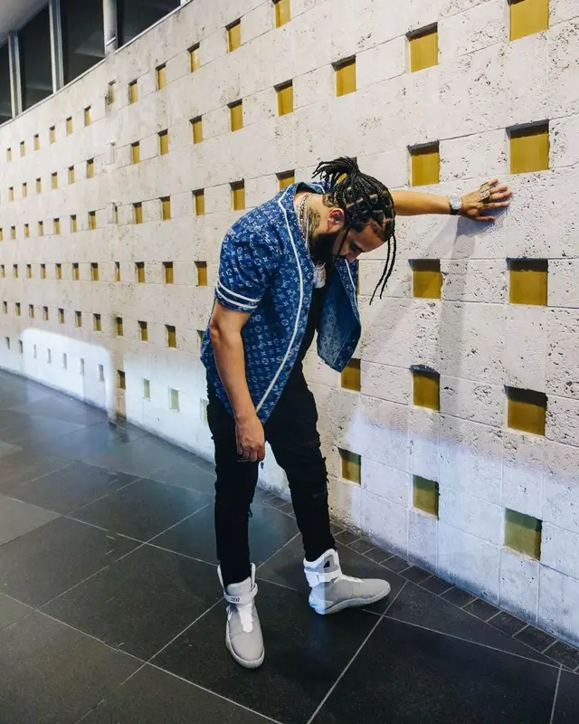 French Montana outfit in Supreme, Amiri, and Louis Vuitton, 2022
