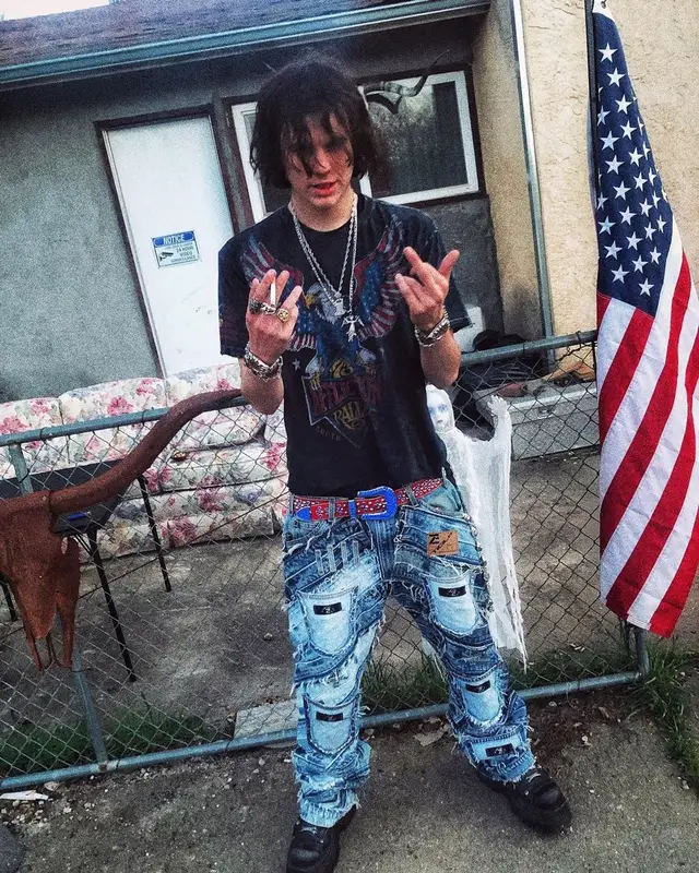 Sematary outfit in Affliction Clothing, Ticila Seven Star, and B.B. Simon, 2022