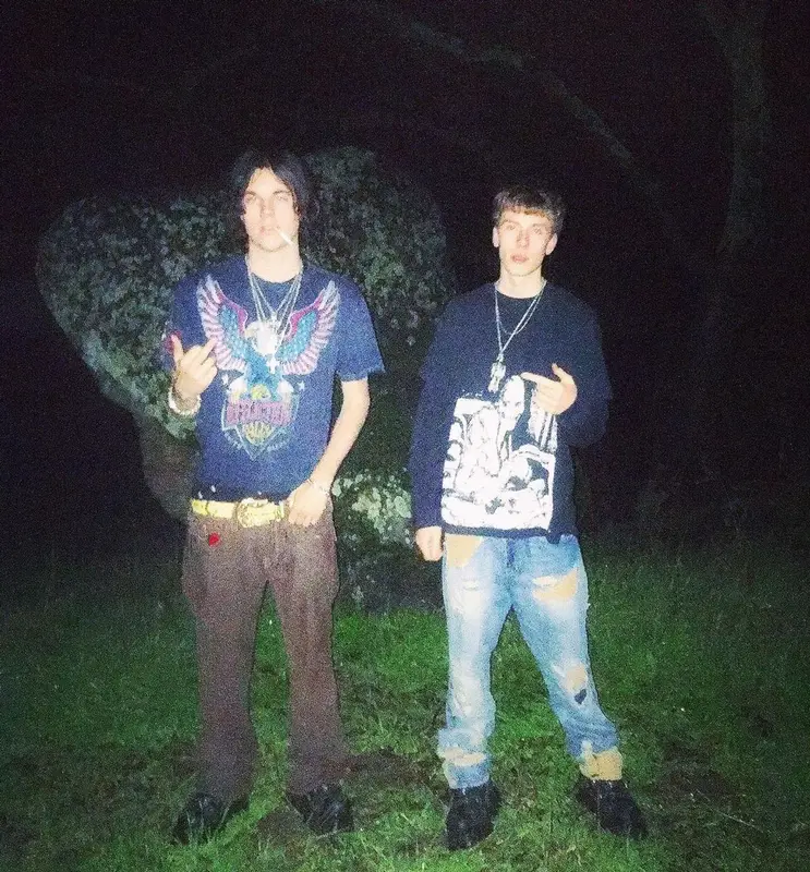 Sematary outfit in Affliction Clothing, B.B. Simon, and Polo Ralph Lauren, 2021