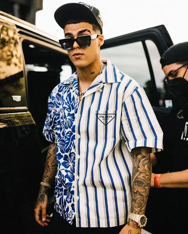 Lunay outfit in Prada, Louis Vuitton, and Chrome Hearts, 2022