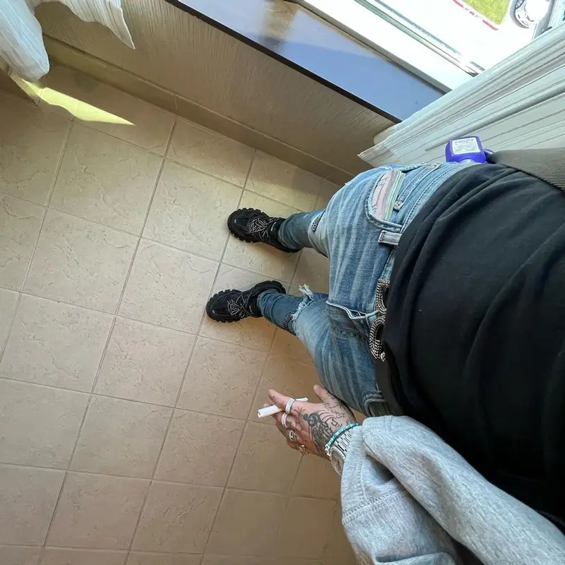 Lil Skies outfit in Amiri, Balenciaga, and Dolce & Gabbana, 2022
