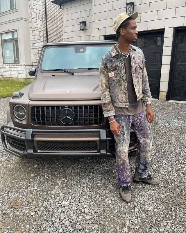Shai outfit in Proleta Re Art, Jordan, and Travis Scott Merch, 2022