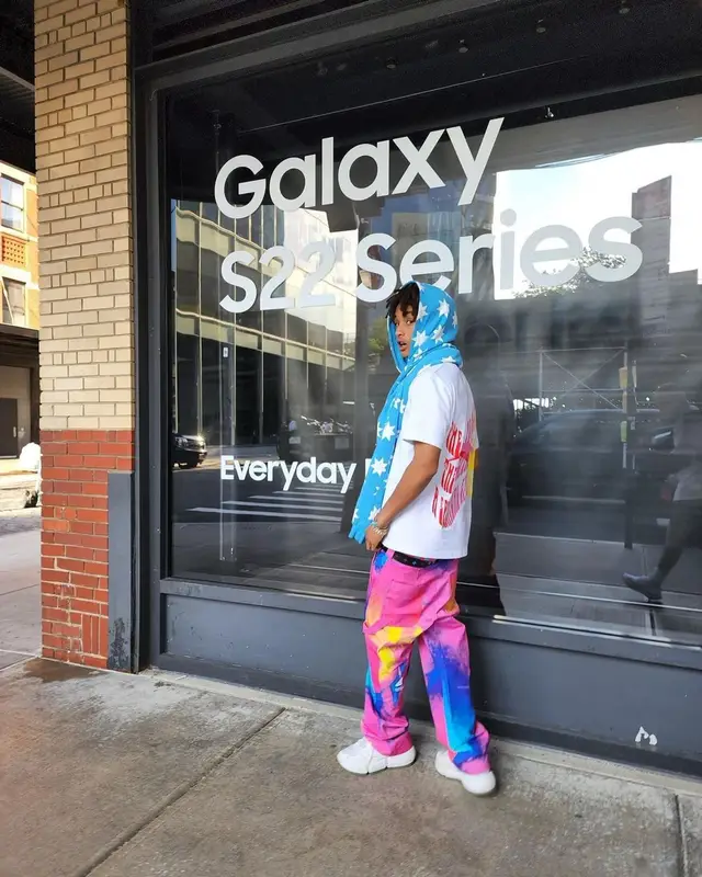 Jaden Smith outfit in MSFTSrep, New Balance, and Jaden Smith Merch, 2022