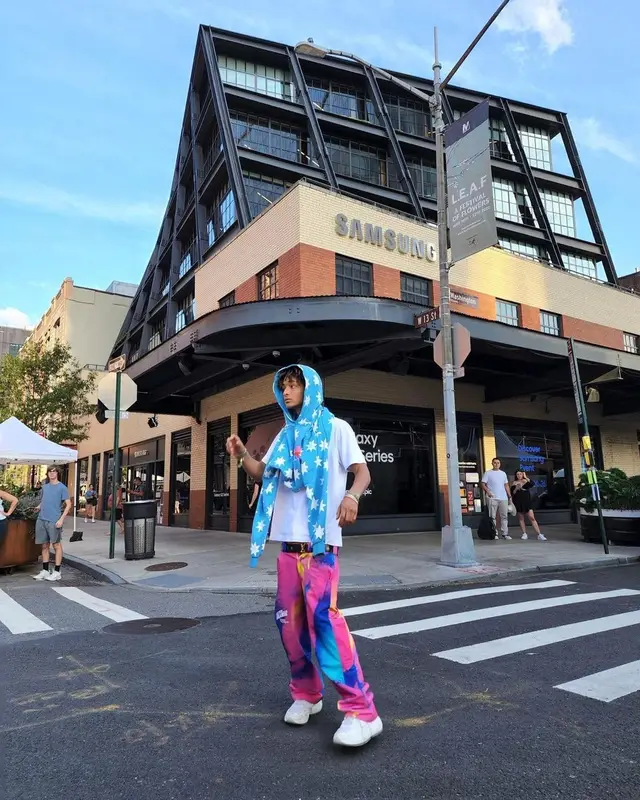 Jaden Smith outfit in MSFTSrep, New Balance, and Jaden Smith Merch, 2022