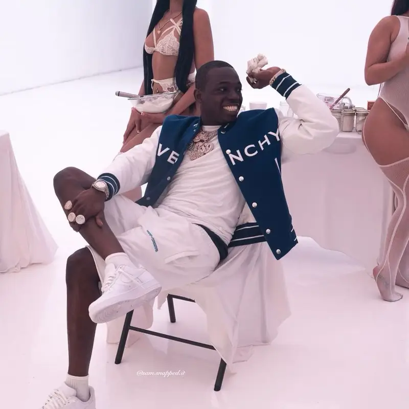 Bobby Shmurda outfit in Givenchy, Off-White, and Nike, 2022