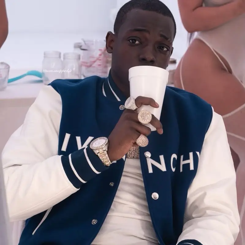 Bobby Shmurda outfit in Givenchy, Off-White, and Nike, 2022