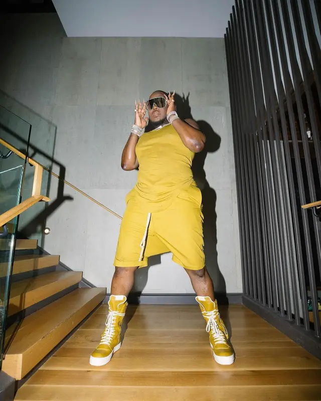Saucy Santana outfit in Rick Owens, 2022