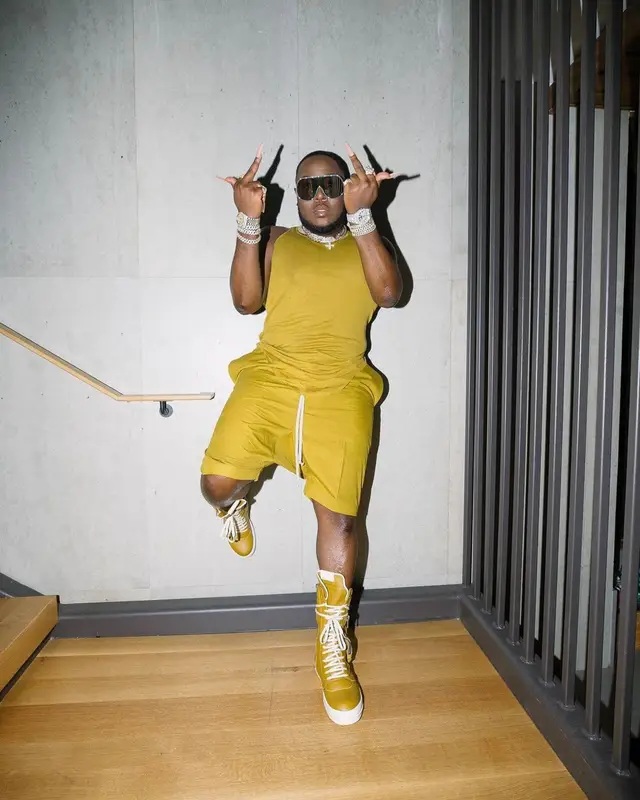 Saucy Santana outfit in Rick Owens, 2022