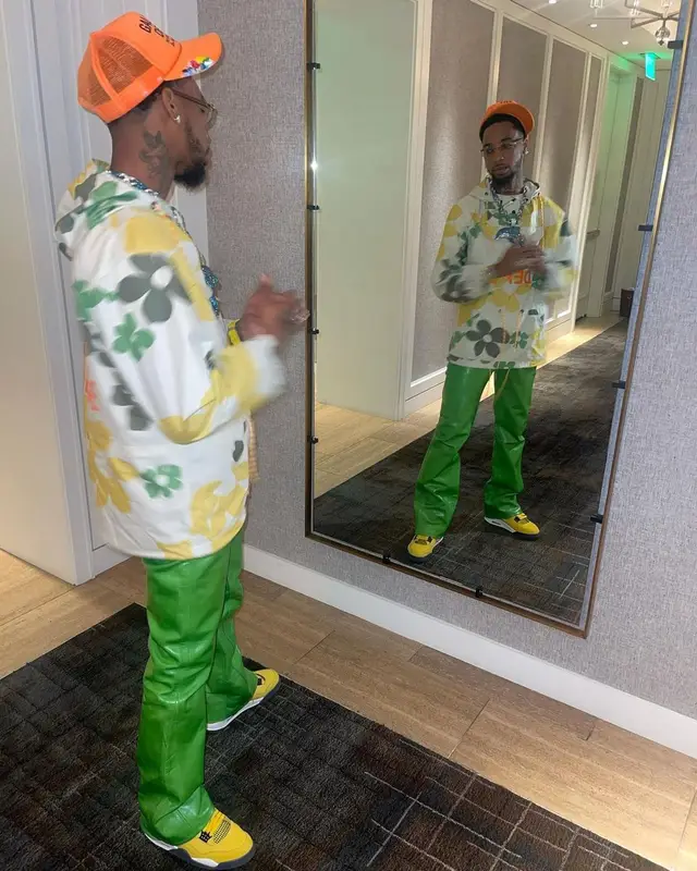 Key Glock outfit in Jordan, Cartier, and Gallery Dept., 2022