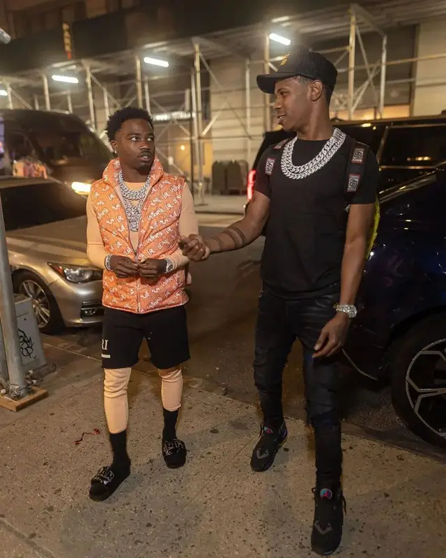 A Boogie Wit Da Hoodie outfit in Amiri, Jordan, and Gallery Dept., 2022