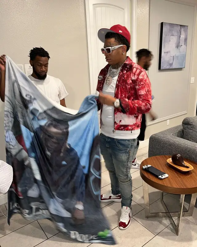 Lil Gotit outfit in Von Cre, Amiri, and Prada, 2022