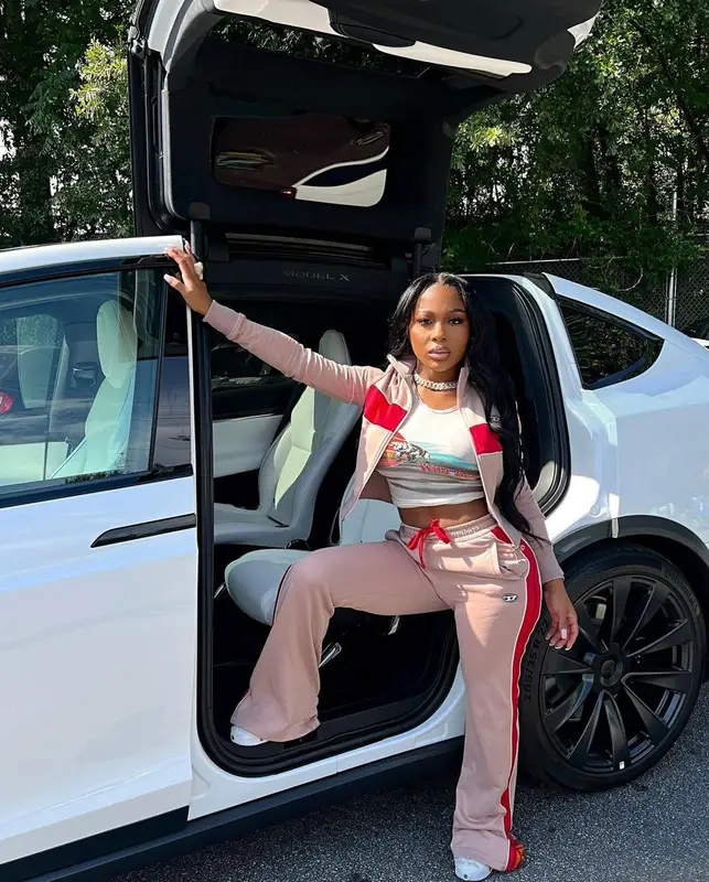 Jayda Wayda outfit in Diesel and Nike, 2022