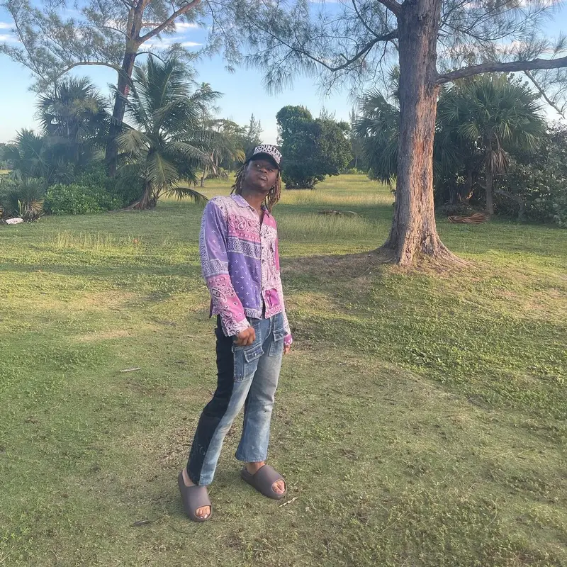 TyFontaine outfit in Kapital, Supreme, and Yeezy, 2021