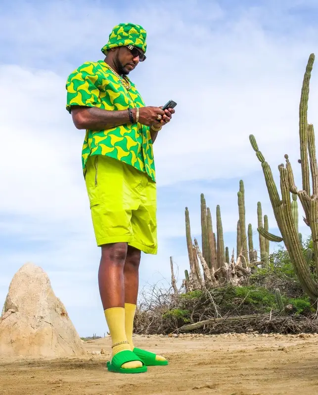 Fabolous outfit in Balenciaga and Bottega Veneta, 2022