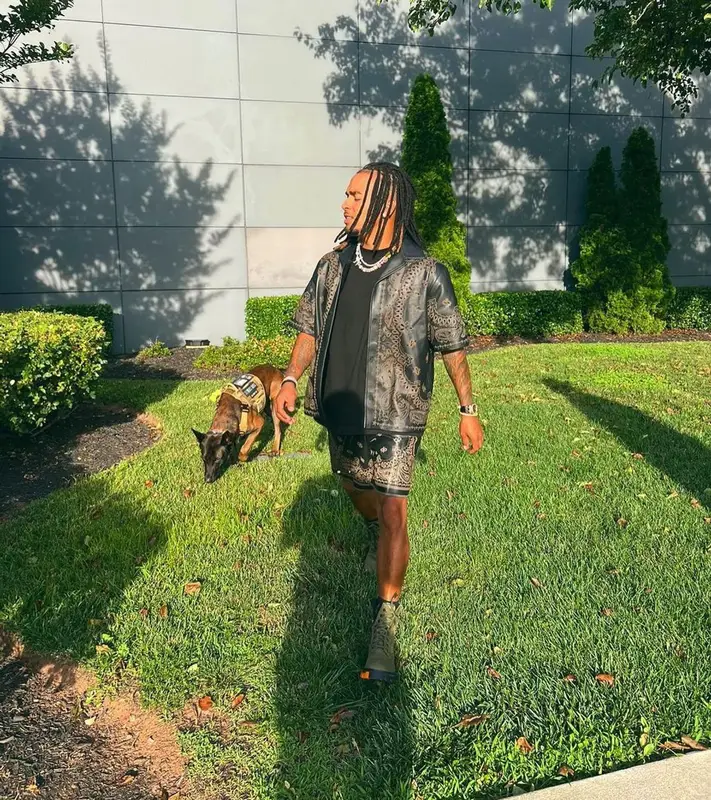 Ozuna outfit in Amiri, 2022