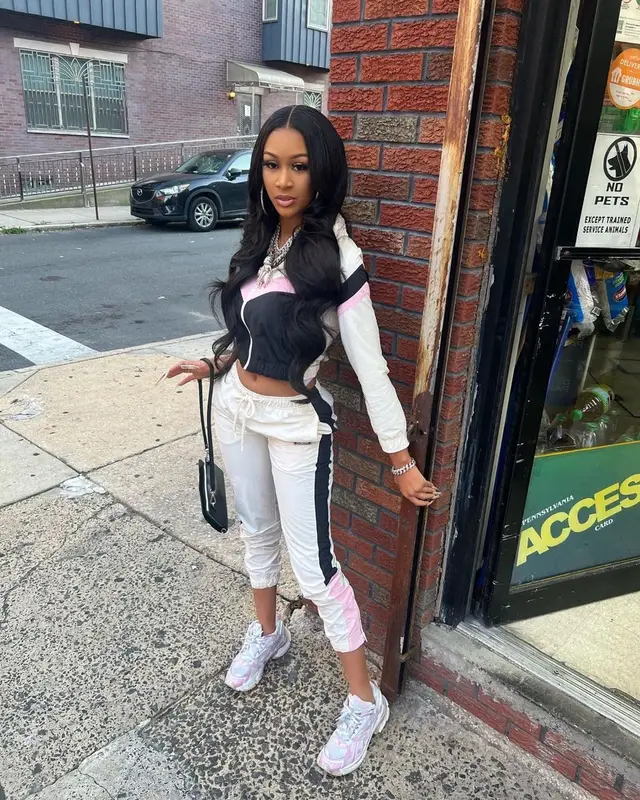 Lakeyah outfit in Diesel and Balenciaga, 2022