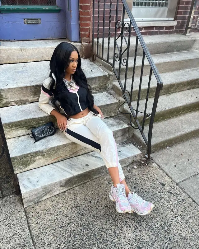 Lakeyah outfit in Diesel and Balenciaga, 2022