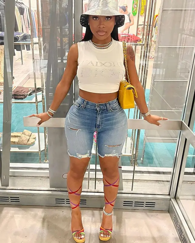 Jayda Wayda outfit in Dior, Milano Di Rouge, and Jeffrey Campbell, 2022