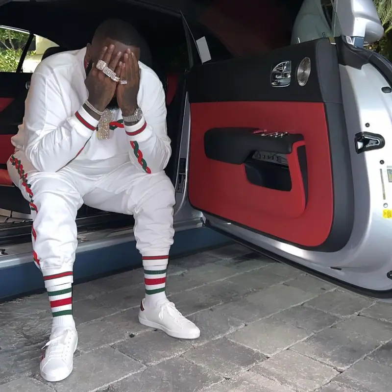 Rick Ross outfit in Gucci, 2022