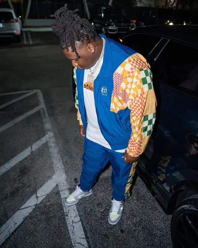 Tay Keith outfit in Brain Dead, Stussy, and Sergio Tacchini, 2022