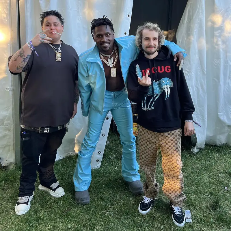 Pouya outfit in Gucci, Vans, and Freya Hartas, 2022