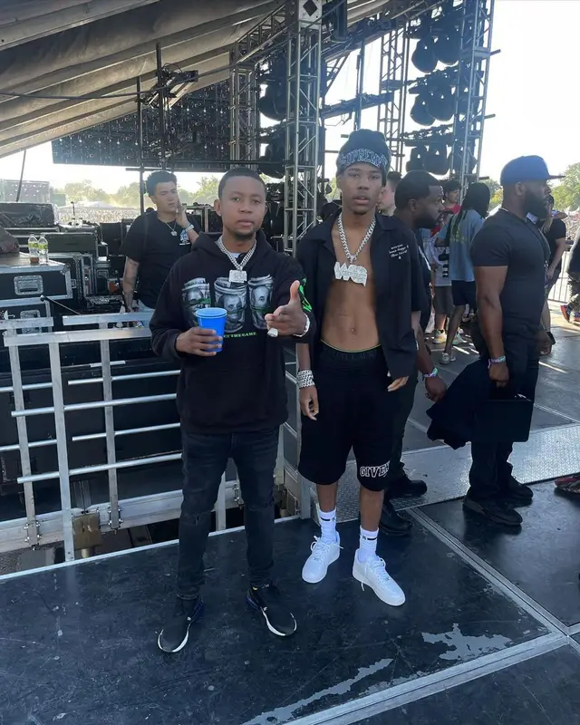 Nardo Wick outfit in Givenchy, Supreme, and Amiri, 2022