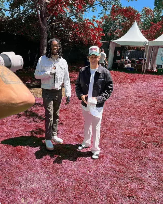 Cole Bennett outfit in Lyrical Lemonade, Nahmias, and Birkenstock, 2022