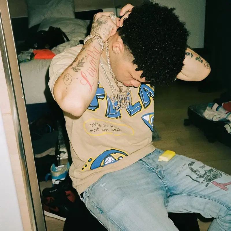 Lil Mosey outfit in Amiri, Pitch4ck, and Cartier, 2022