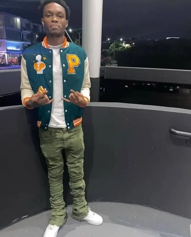 Lil Eazzyy outfit in Screwface, Moncler, and Nike, 2022