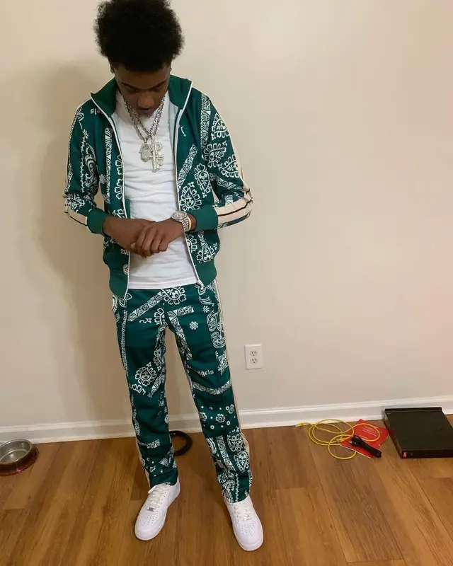 Coldheartedsavage outfit in Palm Angels and Nike, 2022