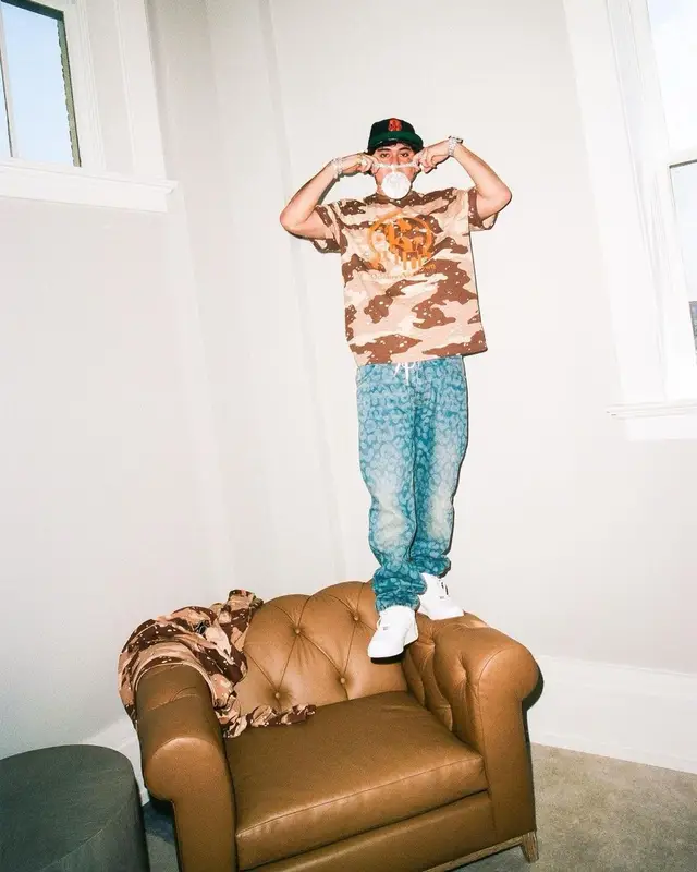 OhGeesy outfit in OVO and Nike, 2022