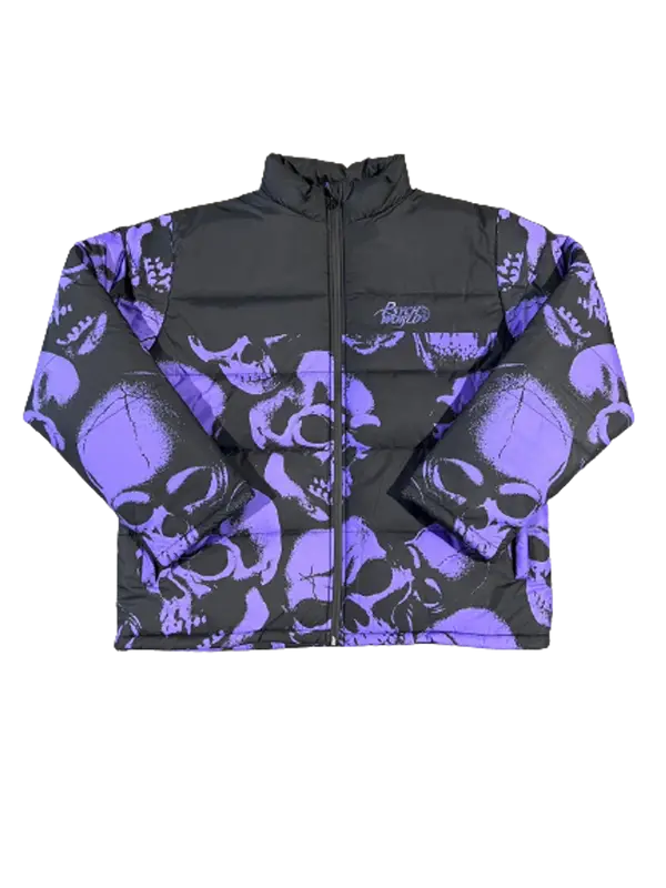 Psychworld Skull Puffer Jacket $250