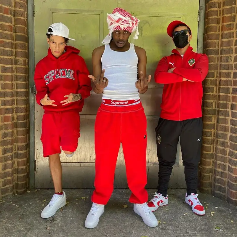 Central Cee outfit in Nike and Supreme, 2022