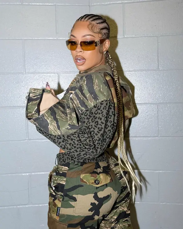 Latto outfit in Palm Angels and Nike, 2022
