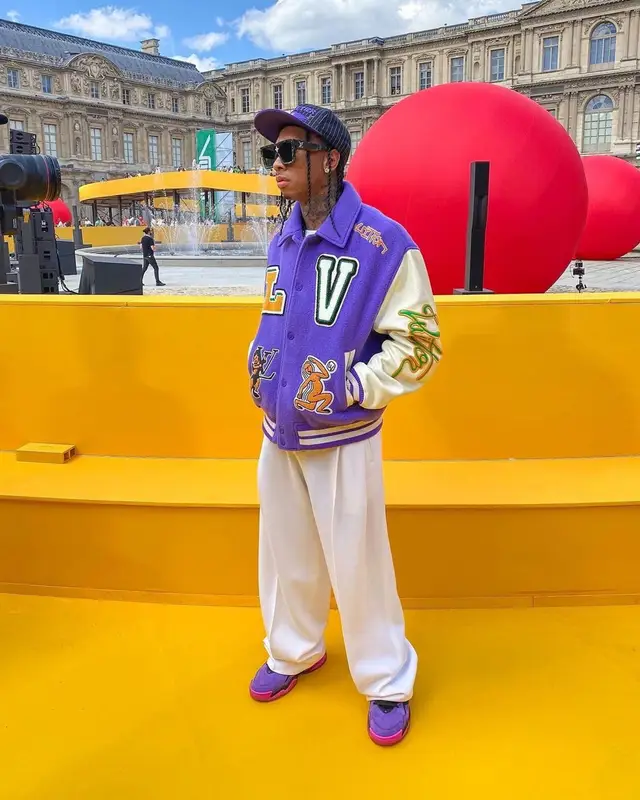 Tyga outfit in Louis Vuitton, 2022