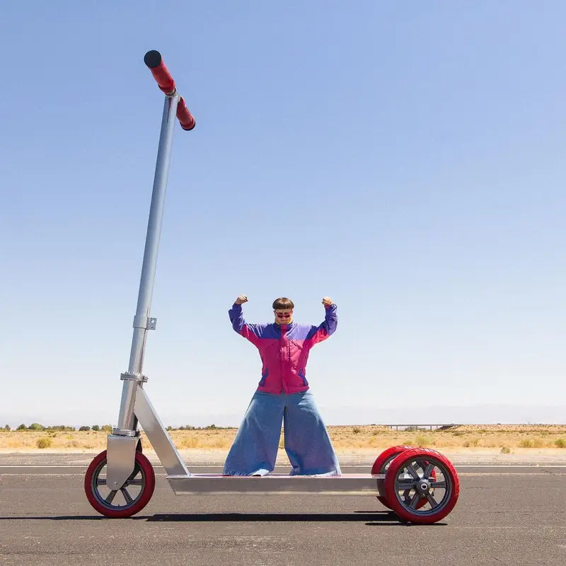 Oliver Tree outfit in Montbell, Oliver Tree Merch, and Adidas, 2020