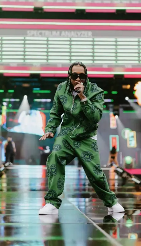 Tyga outfit in Arte Antwerp, Nike, and Louis Vuitton, 2022