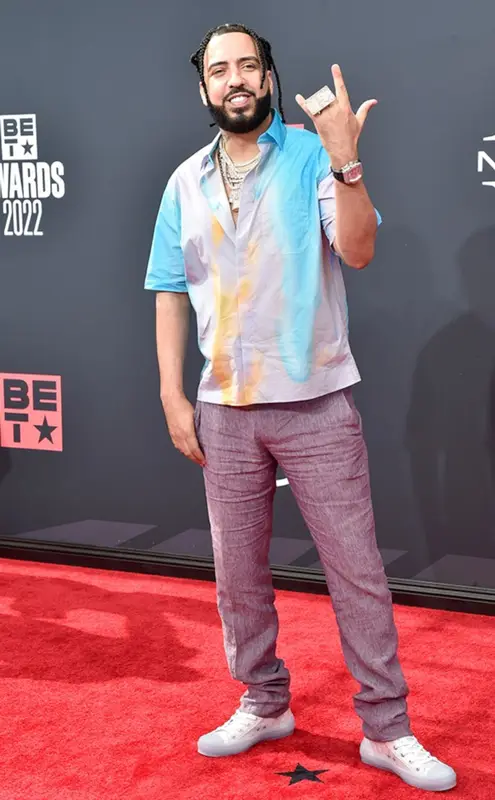 French Montana outfit in Fendi and Dior, 2022