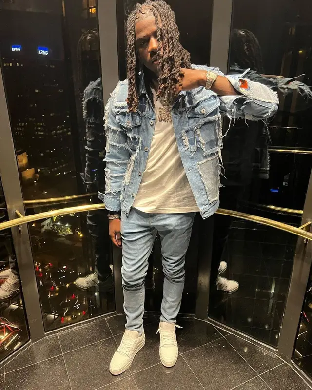 SleazyWorld Go outfit in Heron Preston and Louis Vuitton, 2022