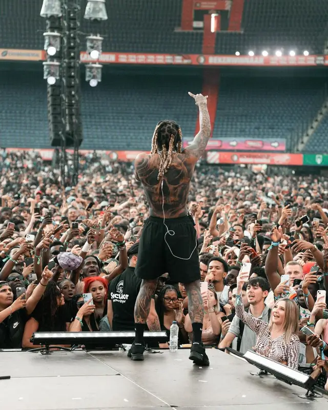 Lil Durk outfit in Balenciaga, 2022