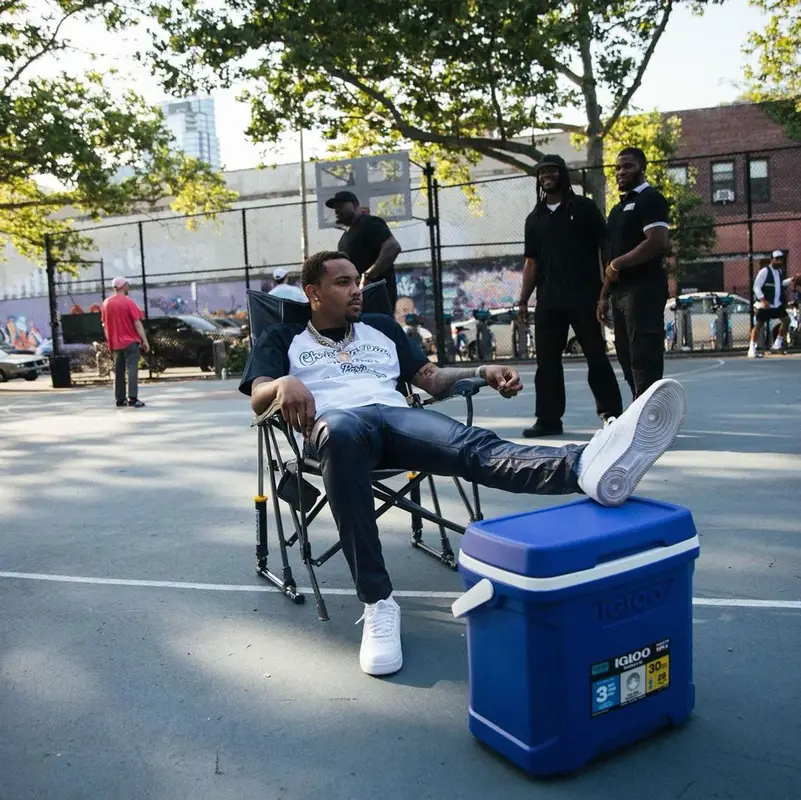 G Herbo outfit in Dior, Monfrere, and Nike, 2022