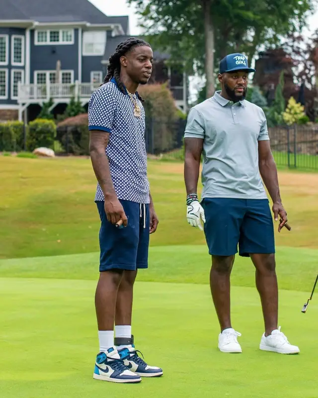 OMB Peezy outfit in Ralph Lauren and Nike, 2022