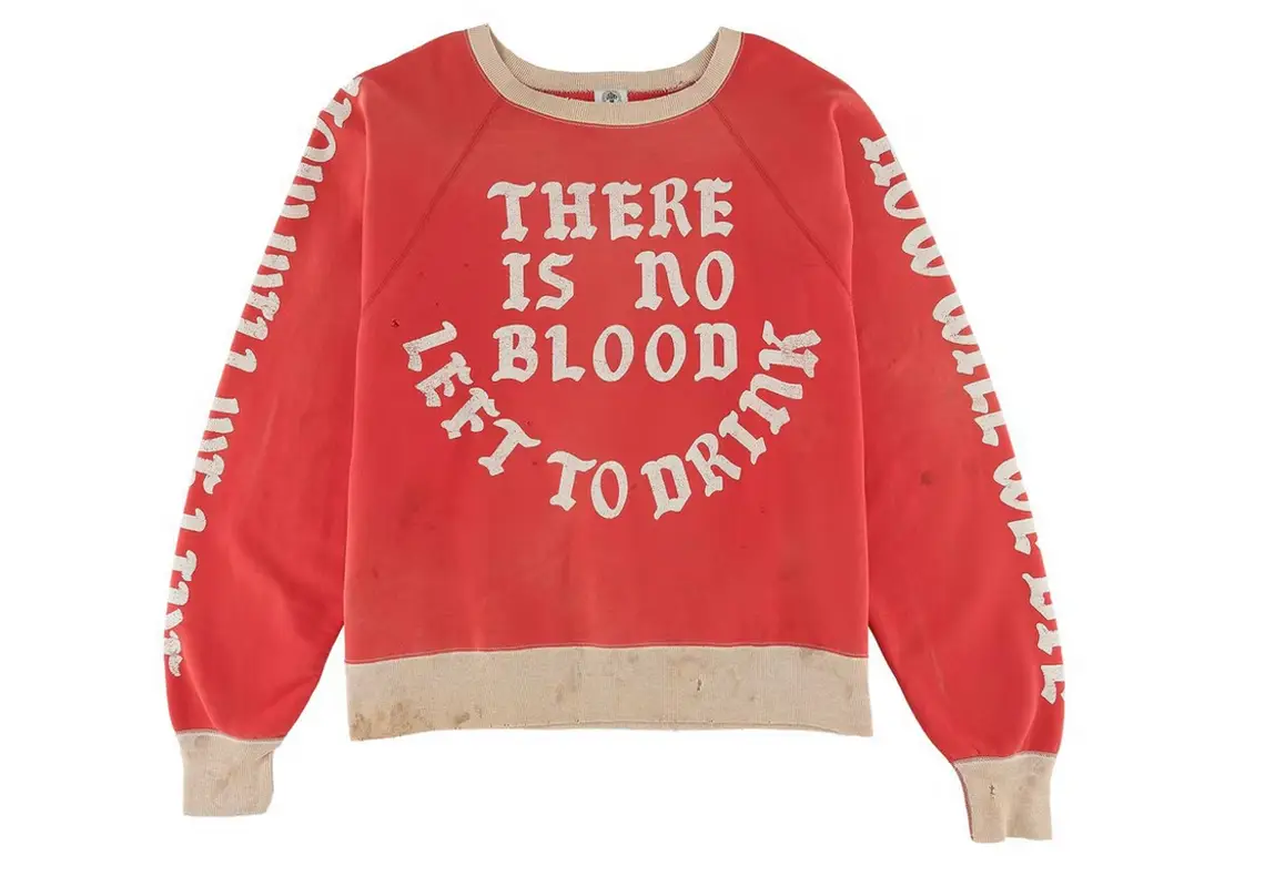 Saint Michael No Blood Left Sweatshirt $400