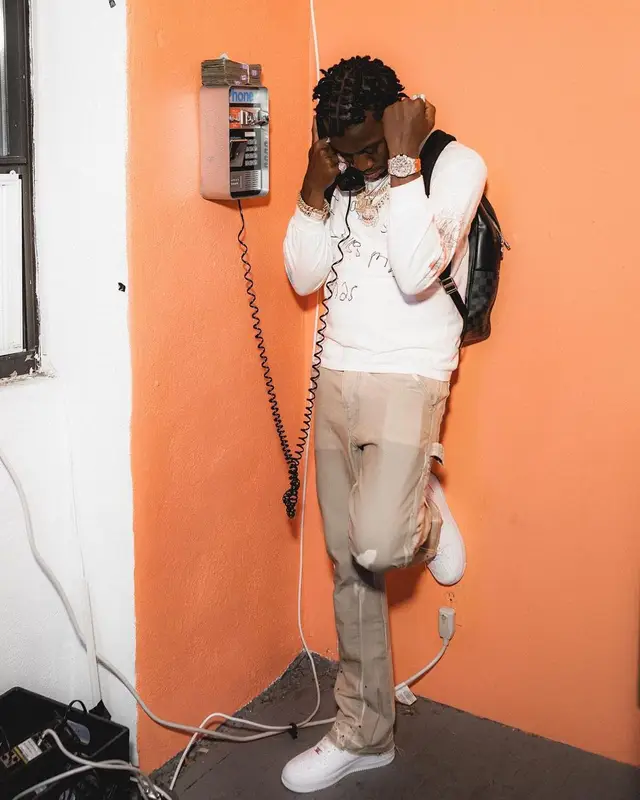 Shawny Binladen outfit in Gallery Dept., Nike, and Louis Vuitton, 2022