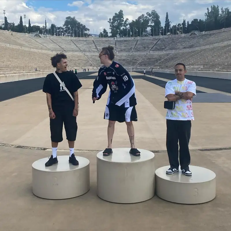 Tommy Cash outfit in Balenciaga, Vetements, and Oakley, 2022