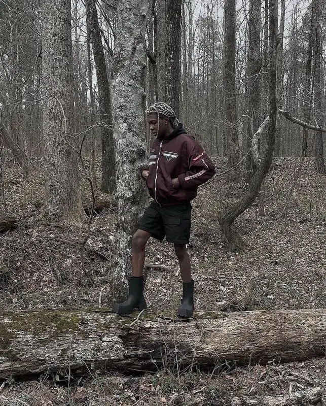 Destroy Lonely outfit in Vetements, Balenciaga, and Alpha Industries, 2022