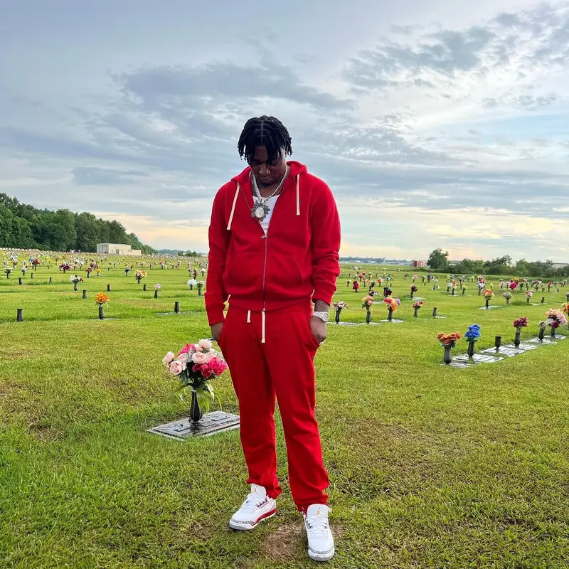Fredo Bang outfit in Ralph Lauren and Jordan, 2022